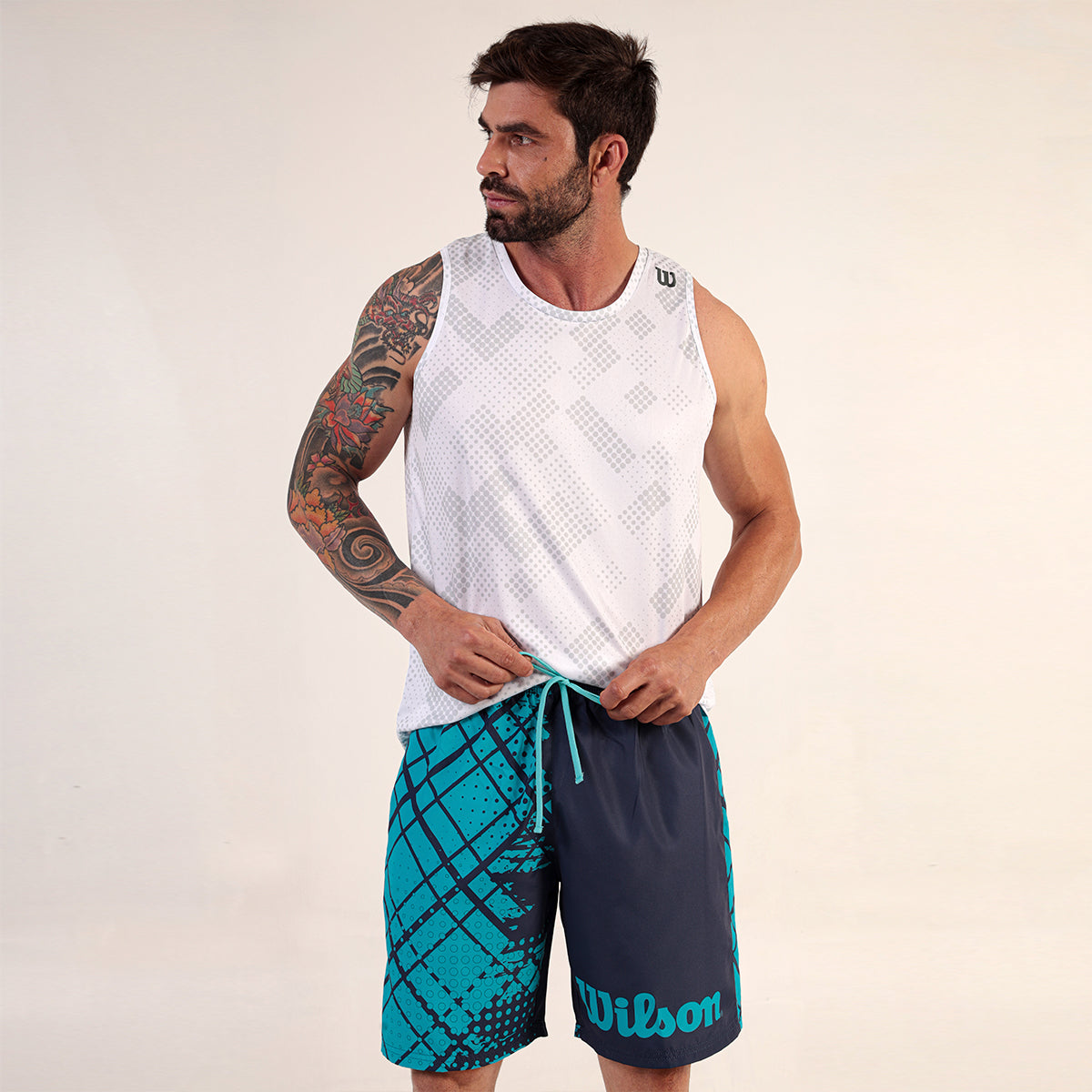 Short Beach Tennis Print M