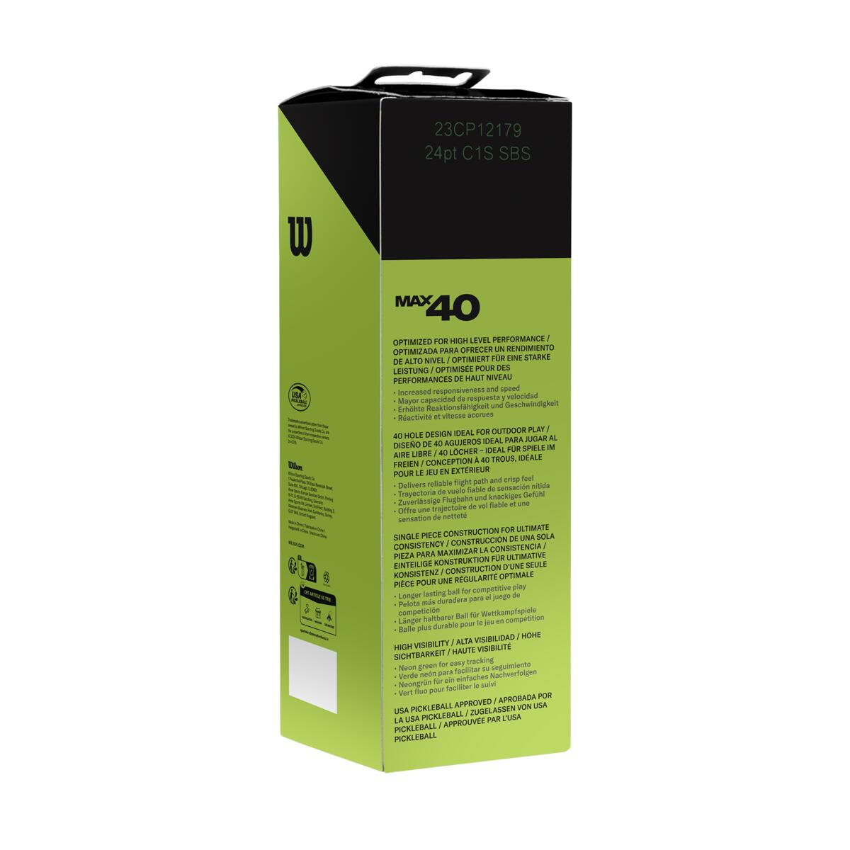 Bola Pickleball Max 40 Outdoor 3PK