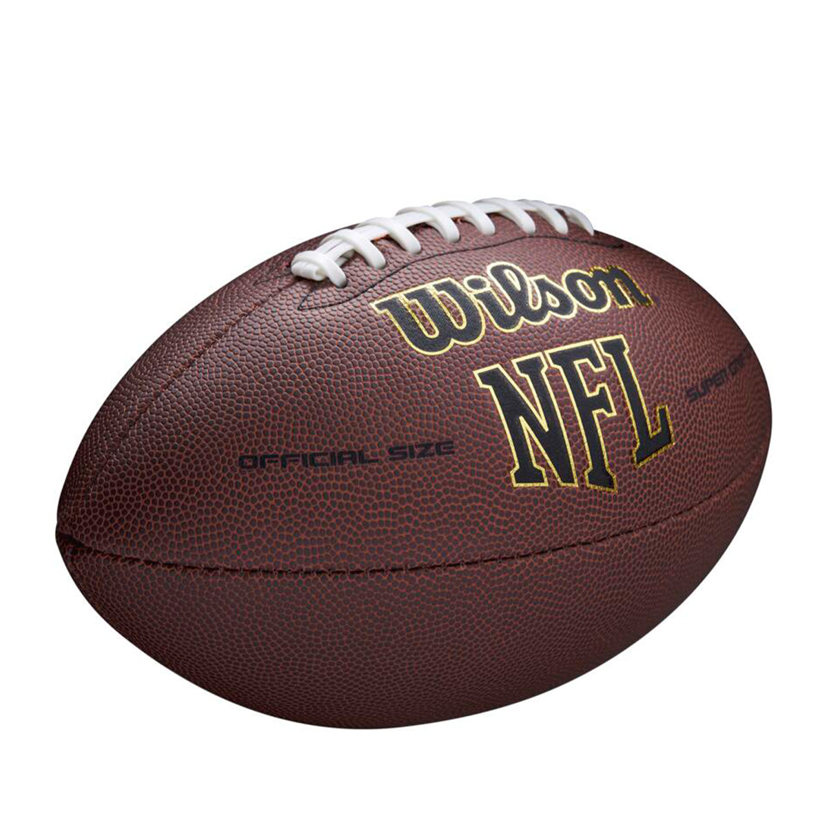 Bola de Futebol Americano NFL Super Grip Preta e Dourada